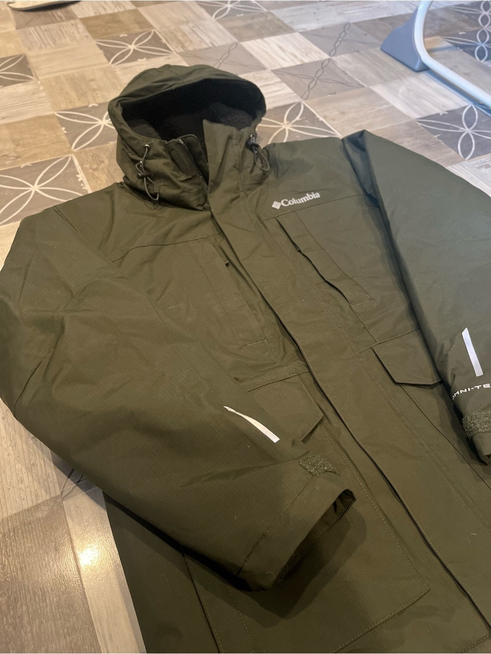Columbia Landroamer Sherpa Lined Waterproof Jacket Men’s SZ. Small New With Tags - Picture 3 of 12